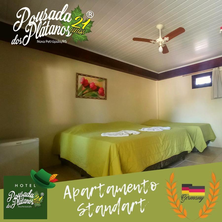 Pousada Dos Platanos Nova Petropolis Bagian luar foto